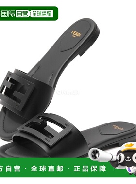 韩国直邮FENDI 长方形皮革拖鞋 (8R8136 AE7T F0ABB) 拖鞋凉拖