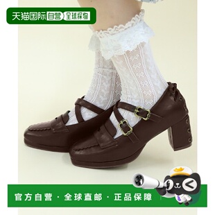 日本直邮axes 复古交叉绑带乐福鞋 femme 女士 POETIQUE 1h可退