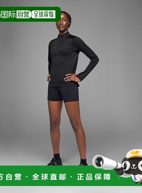 自营欧洲直邮On昂跑Climate系列女士黑色再生聚酯反光设计拉链衬