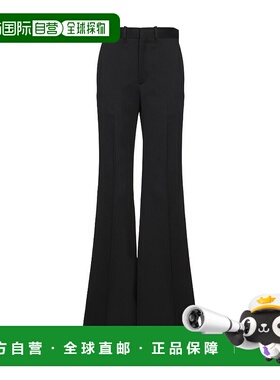 香港直邮Chloe 徽标西装裤 C23UPA03063直筒裤喇叭裤羊毛