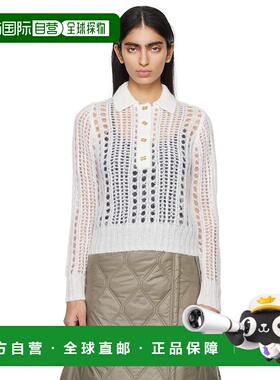 1h可退 香港直邮潮奢 GANNI 甘尼 女士 白色翻领 Polo 衫 K2072