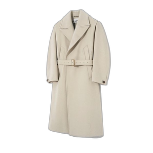 韩国直邮SATUR设计师款大气简约日常休闲个性大衣SA22FWMC01A1IV