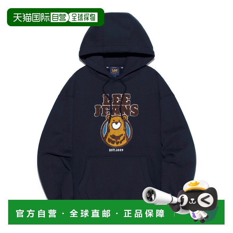 韩国直邮LEE正品美式复古新品男女同款卫衣LE2504HD08NA