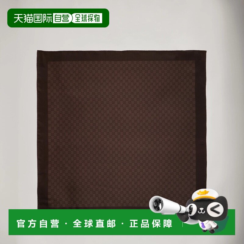 1h可退 香港直邮GUCCI 女士围巾 8654123G0012164 AW2026 棕色 GG