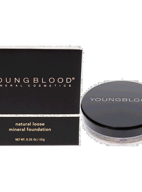 美国直邮Youngblood活力素矿物粉底液黄褐色粉质细腻自然哑正品