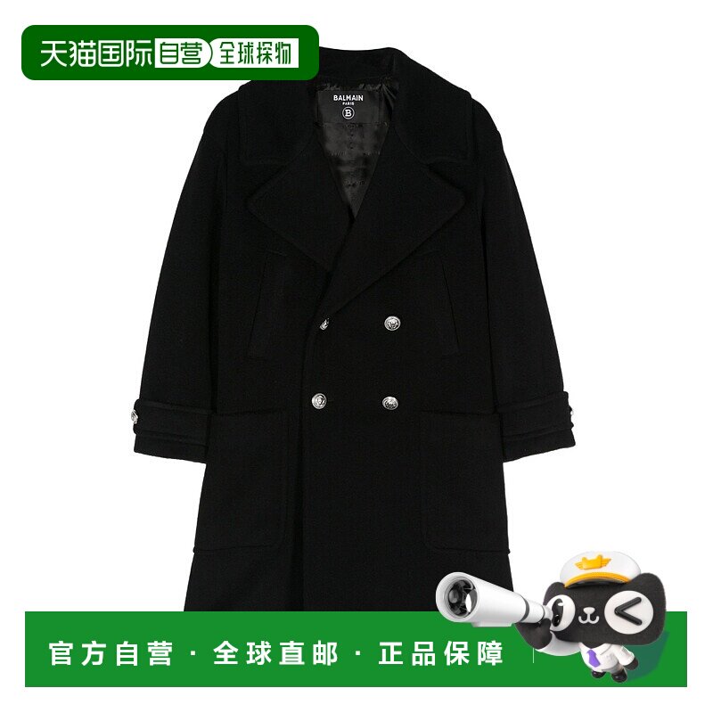 香港直邮Balmain 双排扣呢大衣 BV2P90E0086