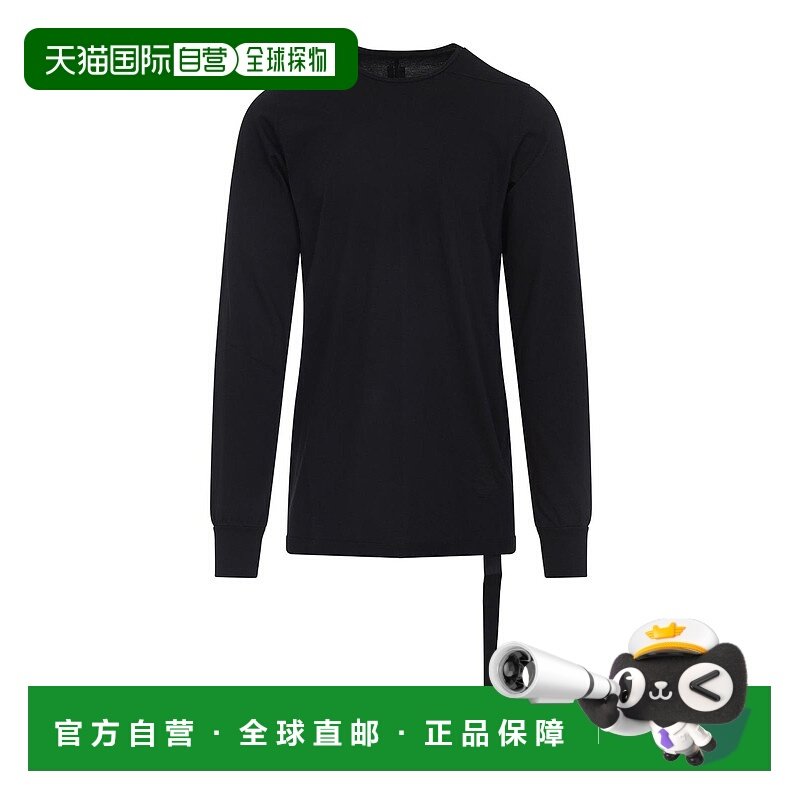 香港直邮RICK OWENS 男士T恤 DU02E7260RN09 AW2025 黑色 Drkshdw