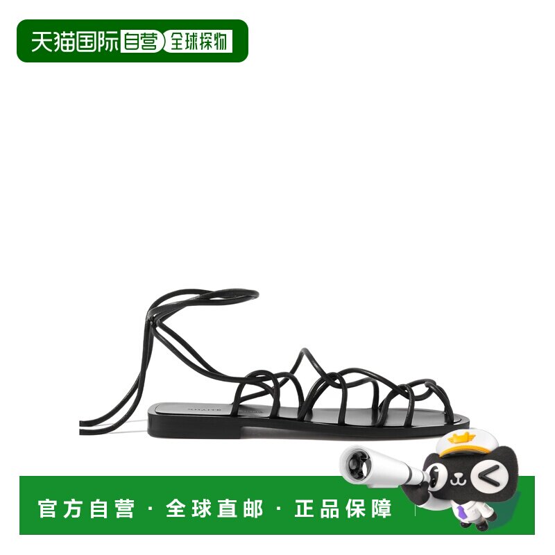 香港直邮KHAITE 女士凉鞋 F4017723200 SS2020 黑色 圆头平底凉鞋图片