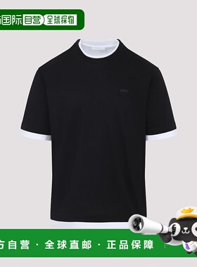 1h可退 香港直邮Prada 普拉达 男士 雙層圓領 T 卹 UJN912SWMO11C