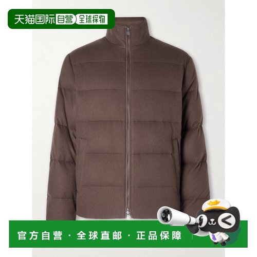 1h可退 香港直邮zegna 杰尼亚 男士 Oasi 绗缝羊绒羽绒夹克 UGT46