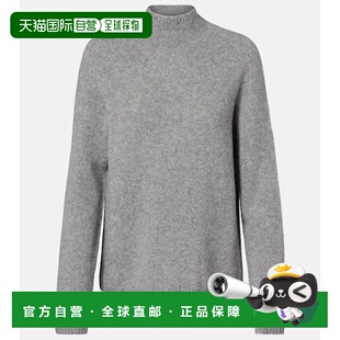 1h可退 香港直邮'S Max Mara 女士 羊毛羊绒混纺毛衣 grey灰色 舒