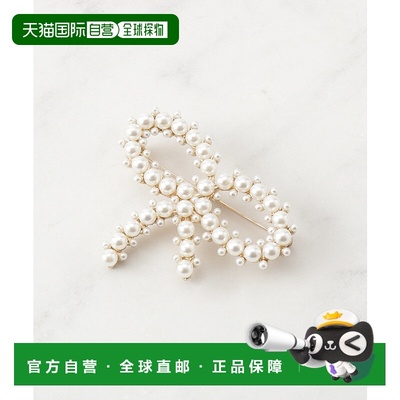 1h可退 日本直邮Couture Brooch 女士 仿珍珠蝴蝶结胸针 50804313
