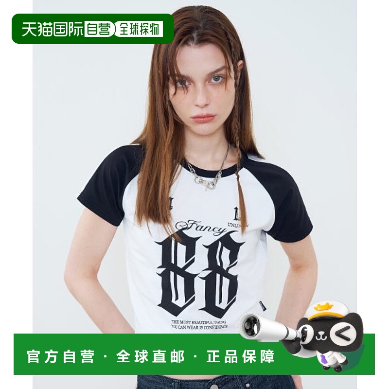 韩国直邮NASTY FANCY CLUB街头辣妹潮牌酷帅休闲时尚新款T恤F23QB