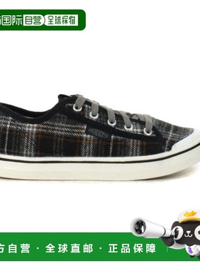 香港直邮Keen 女士 Elsa V 黑色格子/钢灰色运动鞋 1026804