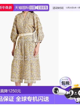 1h可退 香港直邮潮奢 Maje 女士 印花棉质斜纹布衫 MFPTO00969IMP