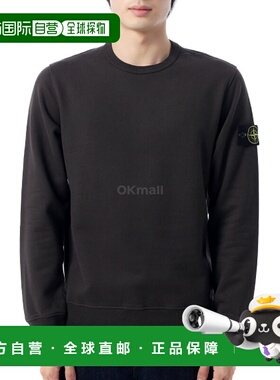 韩国直邮STONE ISLAND 6100028 拉绒有机棉绒常规版型圆领运动衫