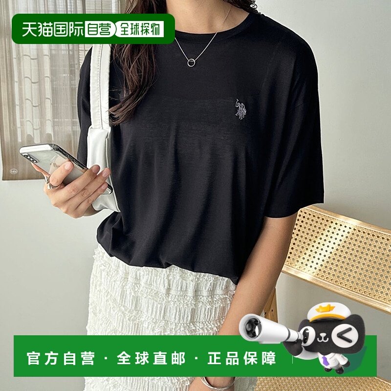 日本直邮U.S. POLO ASSN. 一点刺绣宽松T恤 [R04609EW018400]