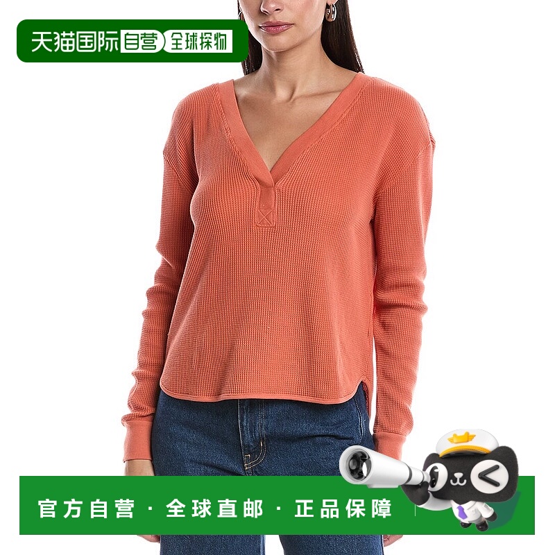 自营LAmade Quentin V-Neck T-Shirt - orange 美国奥莱直发