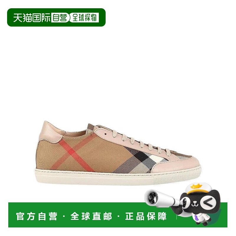 1h可退 香港直邮Burberry 格纹休闲运动鞋 39509961