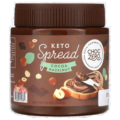 香港直发Choczero可可榛子生酮酱面包西餐用瓶装进口340g