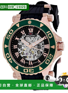 自营Seapro Men's Seaway Black Dial Watch - black 美国奥莱直