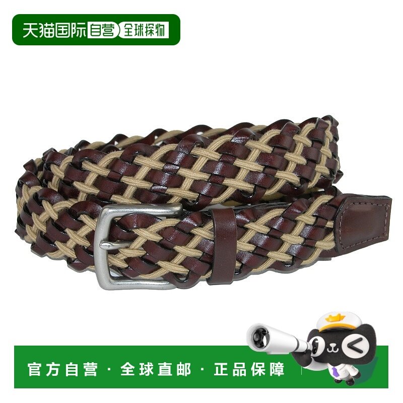 crookhorndavis Como 皮革和棉绳编织腰带 - 棕色 / 棕褐色 【美,服饰配件/皮带/帽子/围巾,腰带/皮带/腰链,淘宝优惠券,粉丝福利购,淘宝优惠卷