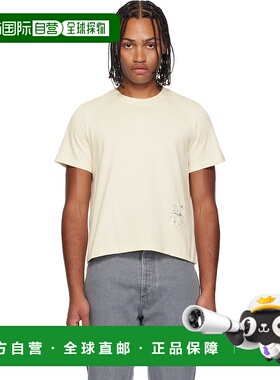 1h可退 香港直邮J.W. Anderson 男士 灰白色 Mini Graphic T 恤 J