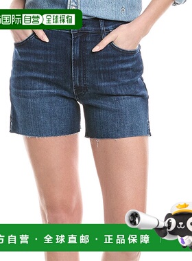 自营 rag & bone碎布和骨头复古剪裁短款-蓝色 美国奥莱直发短裤