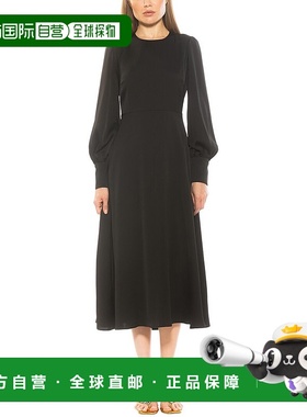 自营Alexia Admor Sophie A-Line Dress - black 美国奥莱直发