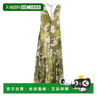 1h可退 香港直邮MaxMara 麦斯玛拉 女士 花朵无袖层叠连衣裙 2516