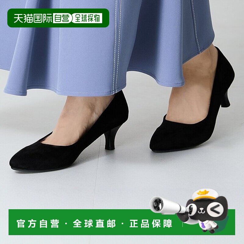 1h可退 日本直邮31 Sons de mode 女士 中跟尖头短靴 加厚鞋垫 舒