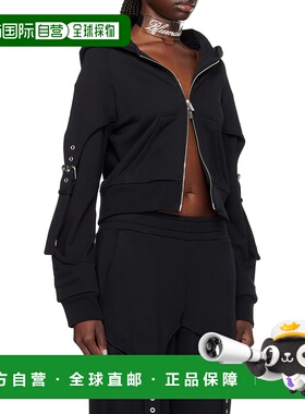 香港直邮Blumarine 拉链连帽休闲夹克 2F021A卫衣