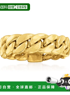自营 Ross-Simons 14kt 黄金路缘链环 - 黄色 美国奥莱直发