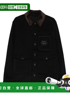 1h可退 香港直邮潮奢 Etro 艾特罗 男士 PEGASO 工装棉质刺绣夹克