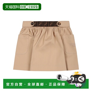 花色 香港直邮FENDI SS2025 BFE041ADEHF1P2P 松紧腰 女童连衣裙