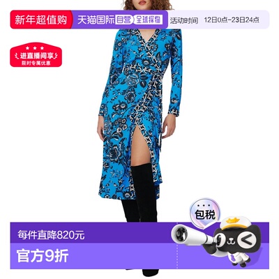 自营Diane von Furstenberg Danica 真丝连衣裙 - 多色 美国奥莱