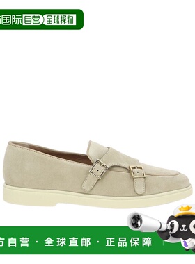 香港直邮Santoni 圆头乐福鞋 WUYA59194TISN厚底单鞋一脚蹬