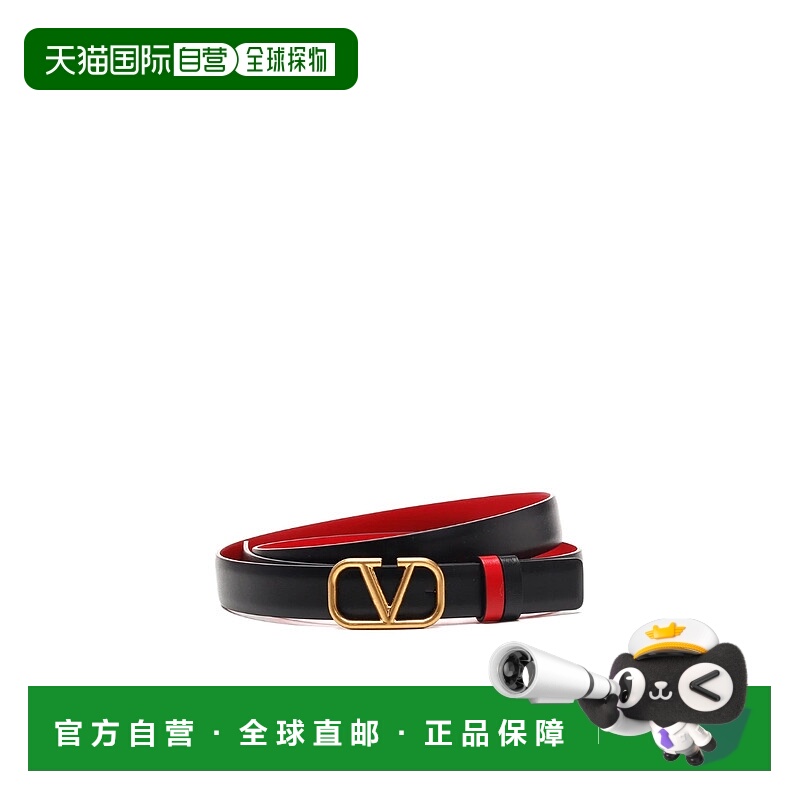 1h可退 香港直邮VALENTINO 女士腰带 3W2T0S12ZFR0SM华伦天奴牛皮
