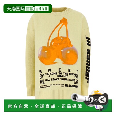 香港直邮Jil Sander 樱桃提花圆领长袖针织毛衣 J03GP0130-J14661