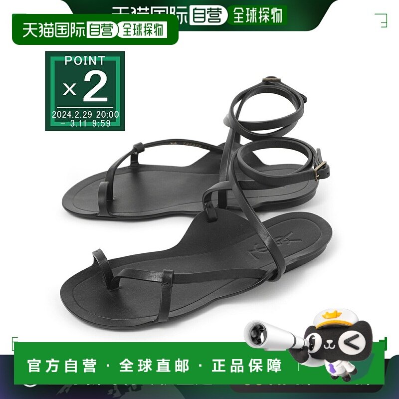 【99新未使用】日本直邮SAINT LAURENT 凉鞋 平底凉鞋 732378 dwe