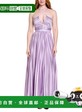 自营 amur阿穆尔诺丽Halter礼服-紫色 美国奥莱直发服饰
