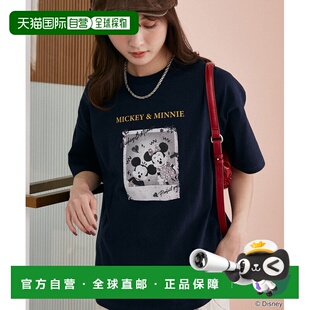 落笔涂鸦风米妮老鼠摄影艺术T恤 女士 322 日本直邮PUBLUX 1h可退