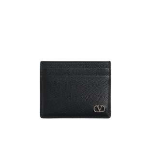 黑色 VALENTINO YP0V09UAG0NO VLOGO签名小牛皮卡包 女士钱包