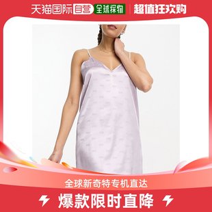 Dkny 女士DKNY chemise 提花缎面淡紫 香港直邮潮奢 and eyemask