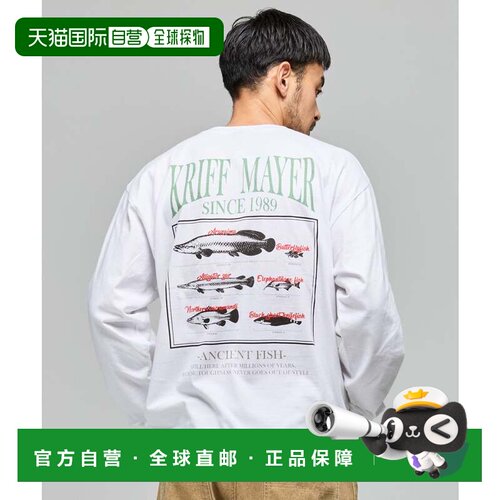 日本直邮KRIFF MAYER 户外活动印花长袖T恤 古代鱼 特惠