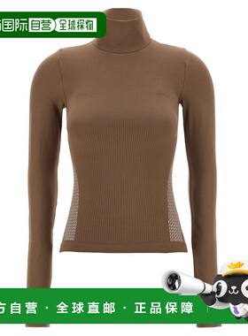 香港直邮FENDI 女士T恤 FAF365AQC9F1QYK AW2025 浅棕色半高领