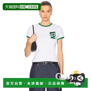 1h可退 香港直邮Coperni 女士 University 刺绣T恤 COPJS126F5020