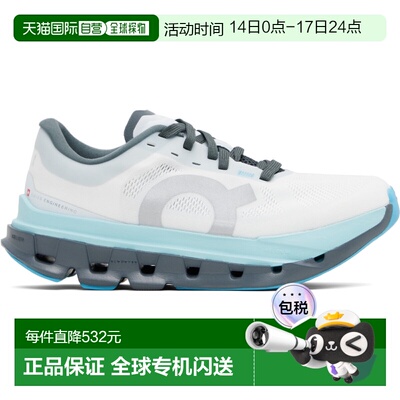 1h可退 香港直邮潮奢 On 女士 蓝色 & 灰色 Cloudflow 5 运动鞋 3