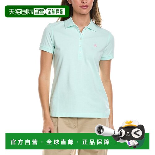 自营Brooks Brothers Pike高尔夫Polo T恤-蓝色 美国奥莱直发