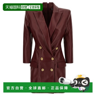 AW2025 FF0R9391LD633AR 酒红色 女士连衣裙 香港直邮BALMAIN